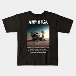 Death of the American Dream v1 Kids T-Shirt